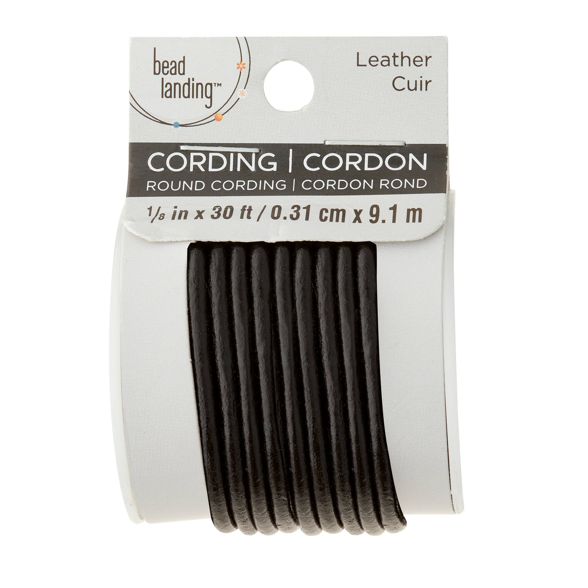6 Pack: 3mm Round Leather Lace by Bead Landing